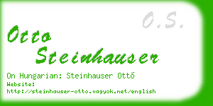 otto steinhauser business card